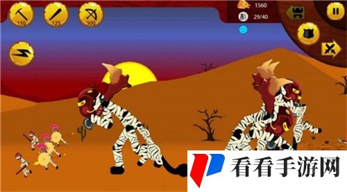  火柴人勇士僵尸战斗