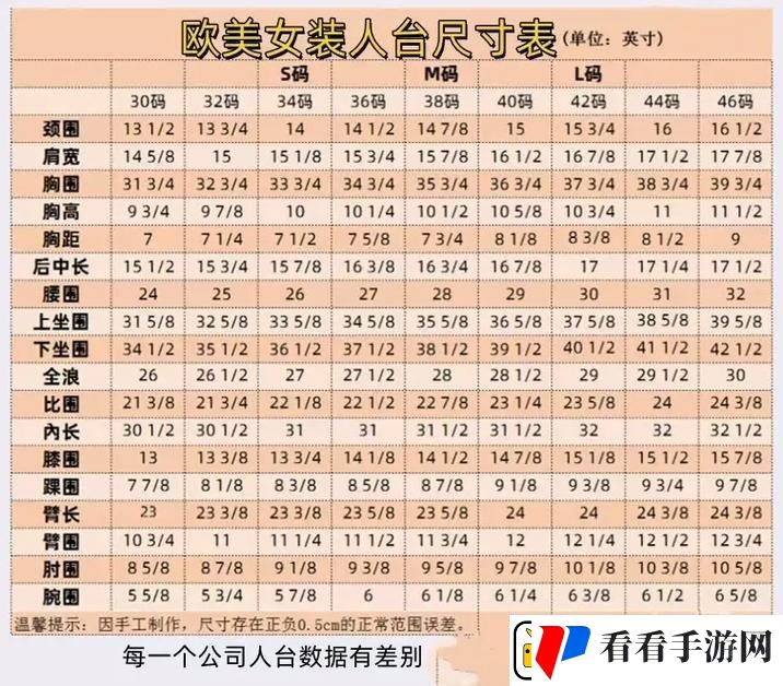 欧美尺码日本尺码专线