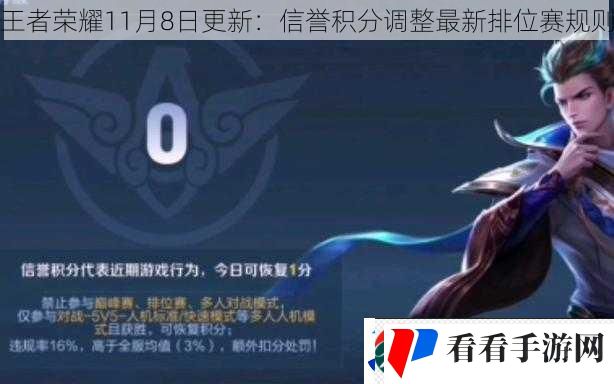王者荣耀11月8日更新