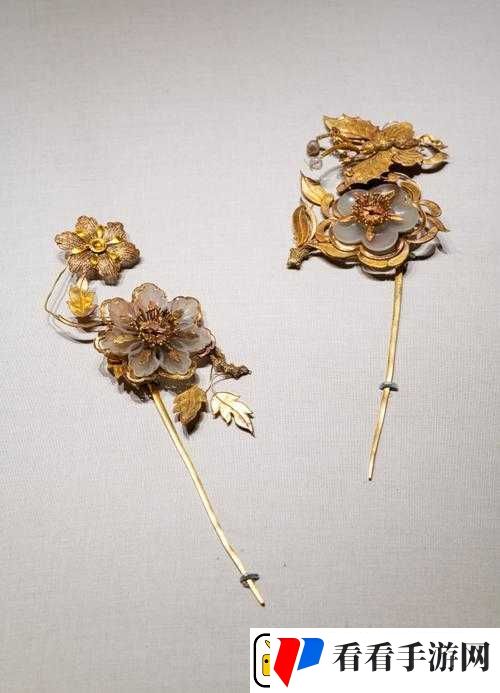 金玉花首簪