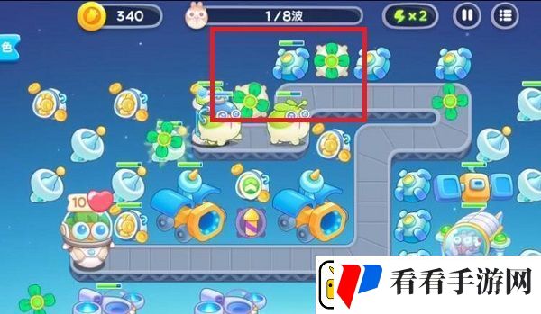 保卫萝卜4太空穿越第10关通关攻略
