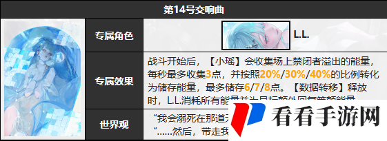 《无期迷途》L.L.技能介绍