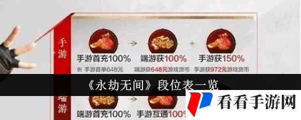 《永劫无间》段位表一览
