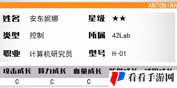 《少女前线：云图计划》安东妮娜介绍