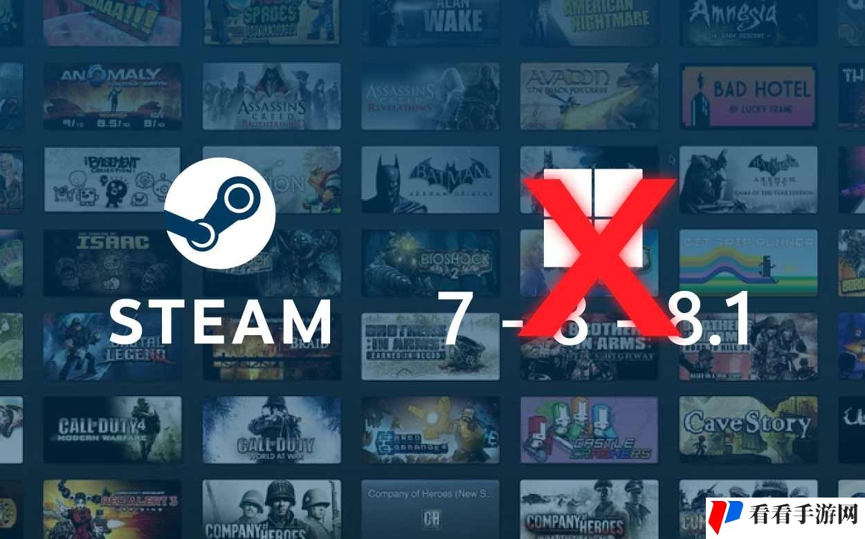 Steam正式终止对Win7/8的支持 客户端已不可用