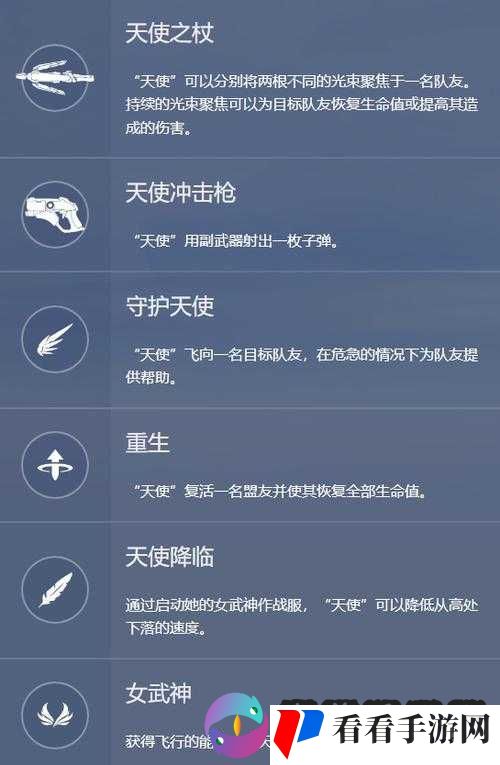 守望先锋中的守护之光,天使技能及背景故事全解析