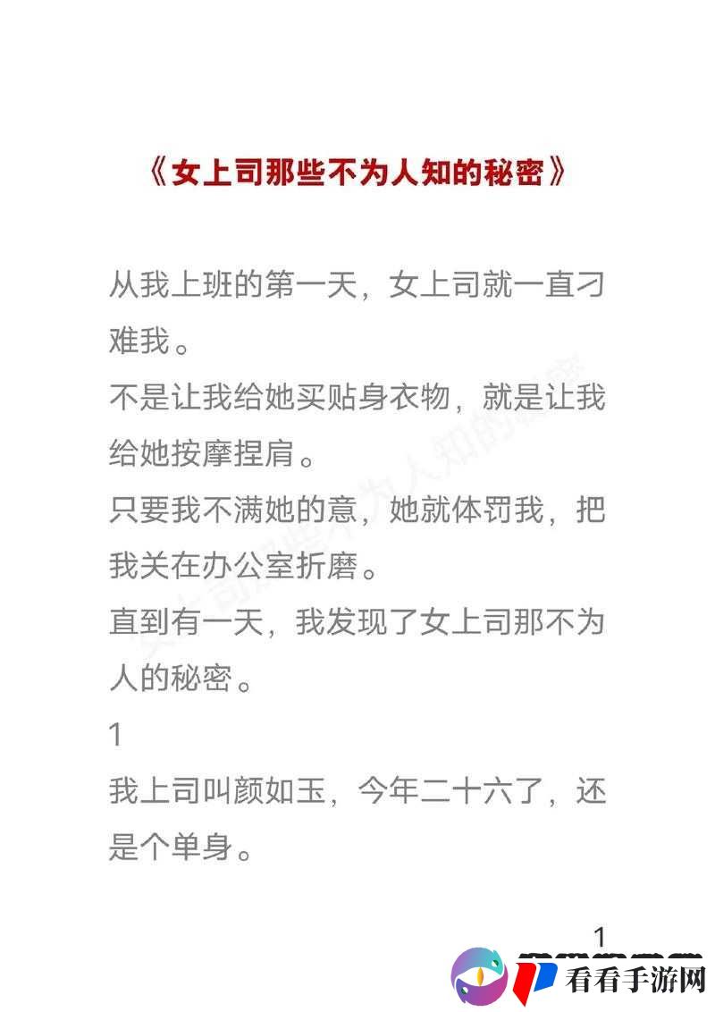 办公室奇遇记之女上司的秘密