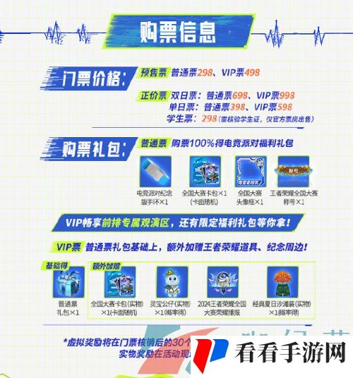 《王者荣耀》电竞派对音乐节门票价格介绍