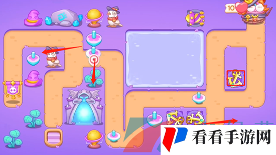《保卫萝卜4》阿波与魔法宝藏第64关图文通关攻略