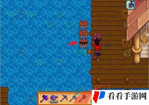 《星露谷物语》蟹笼的诱饵放置方法