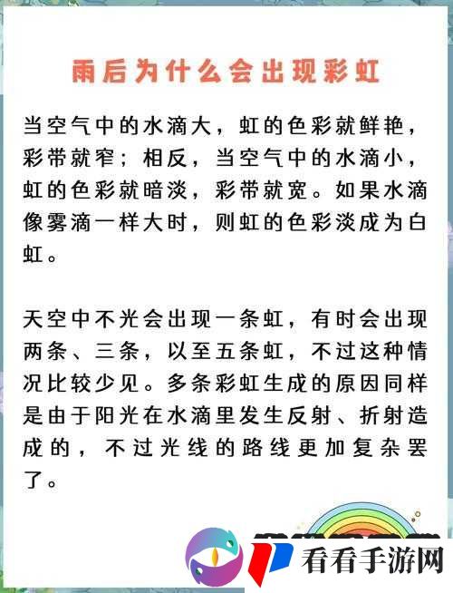雨后的小故事 2:彩虹下的秘密