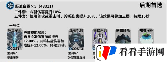鸣潮凌阳声骸推荐