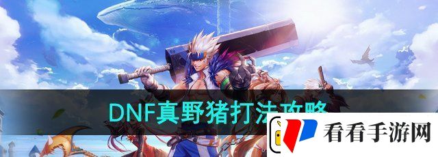 dnf真野猪怎么打
