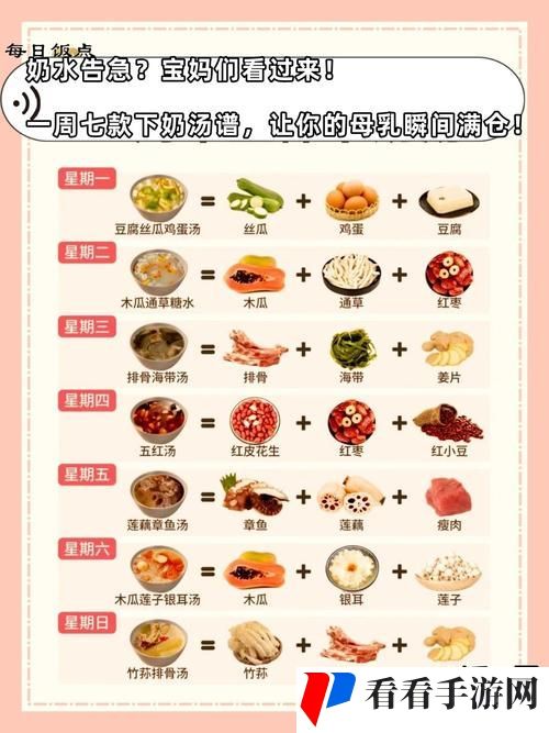 奶水不足吃什么下奶快