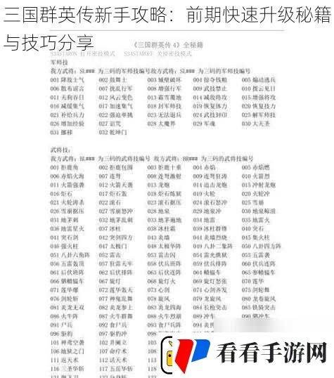 三国群英传新手攻略