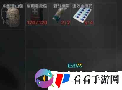 暗区突围药品怎么携带