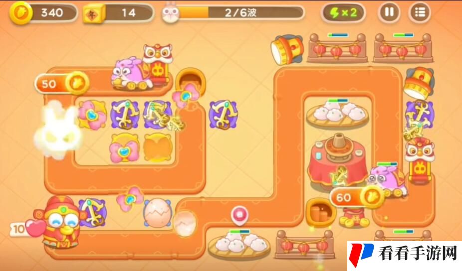 《保卫萝卜4》新春大集第1关通关攻略